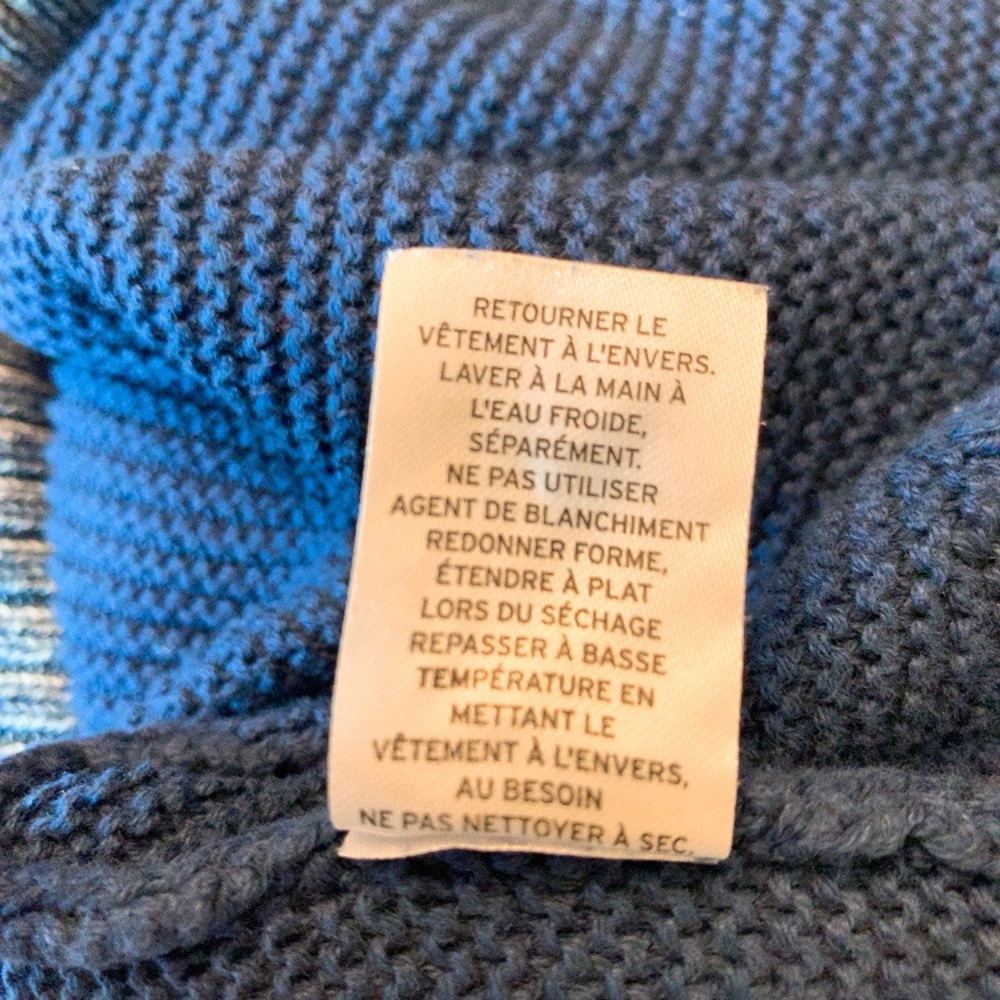 Treasure Bond • Navy Blue Ribbed Sweater - Picture 9 of 9
